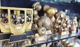 Selection of Crown Bowls trophies 1