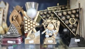 Selection of pool trophies 1