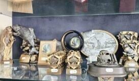 Selection of angling trophies 1